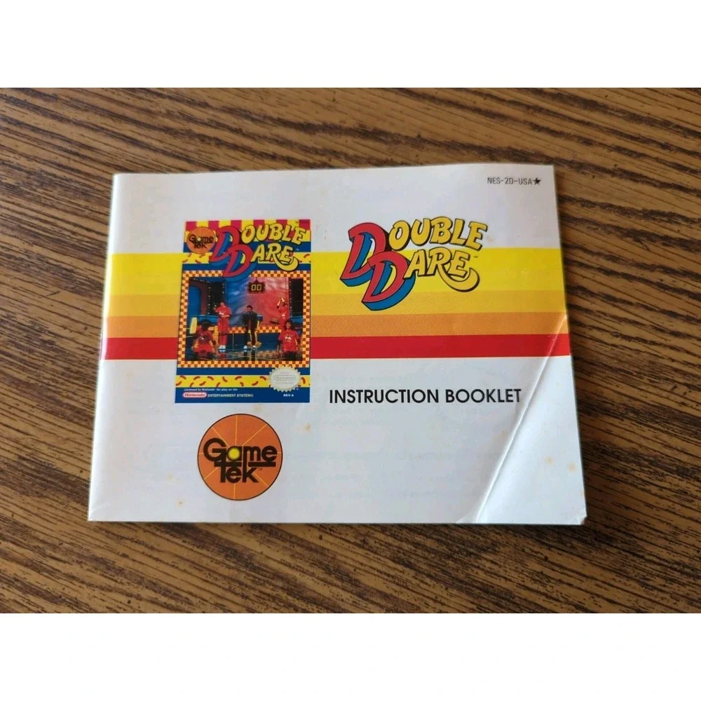 Original Vintage NES Nintendo Double Dare Instruction‎ Booklet ONLY!